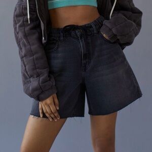 BDG black Denim pull on baggy shorts